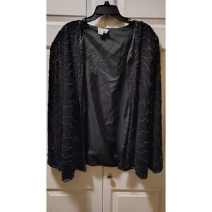 Vintage JMD New York Vintage Silk Beaded Evening Jacket 2X